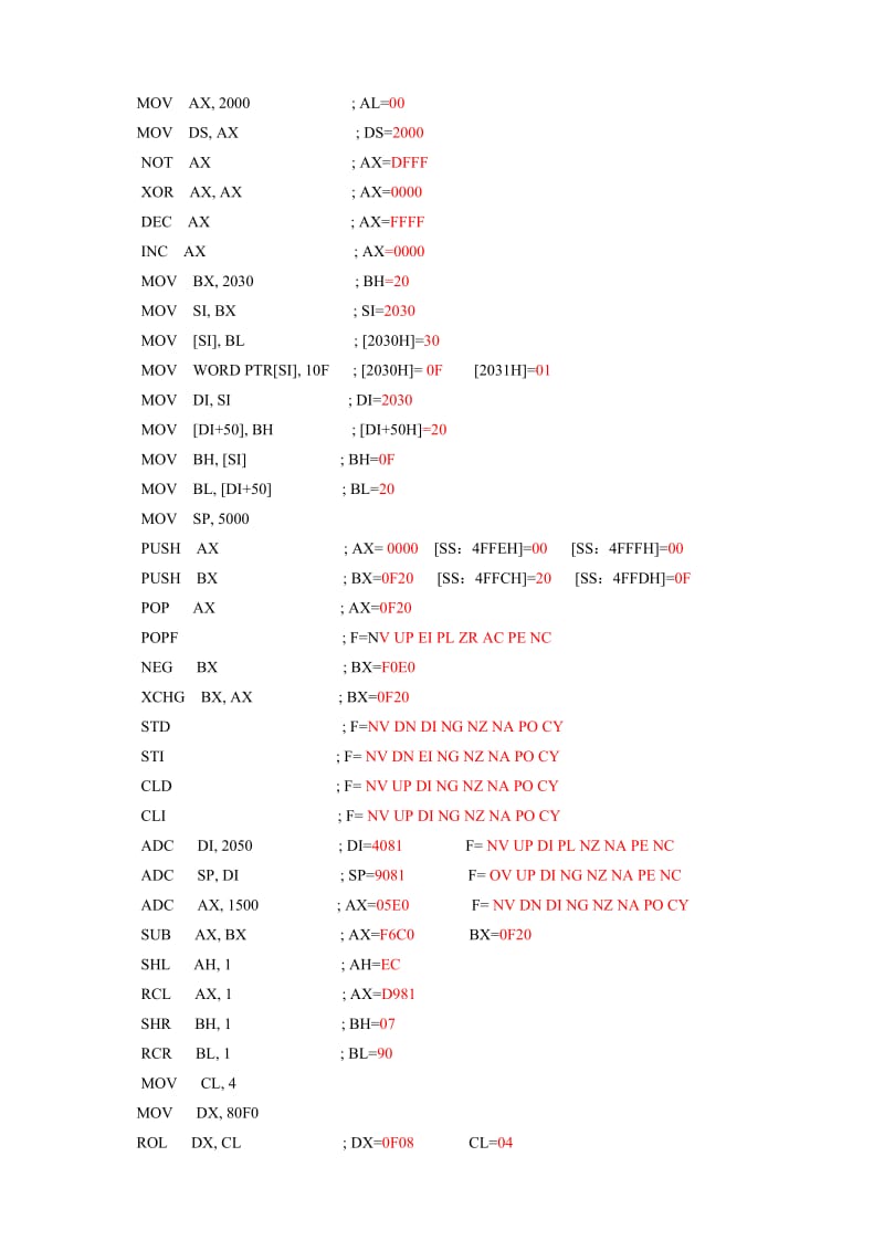 宏汇编(MASN)及汇编语言上机过程实验报告.doc_第2页