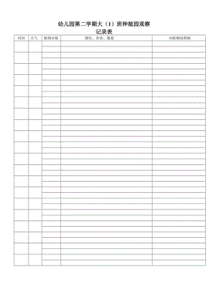 幼儿园植物观察记录表.doc