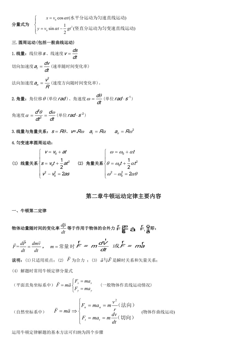 大学物理物理知识点总结!!!!!!.doc_第2页