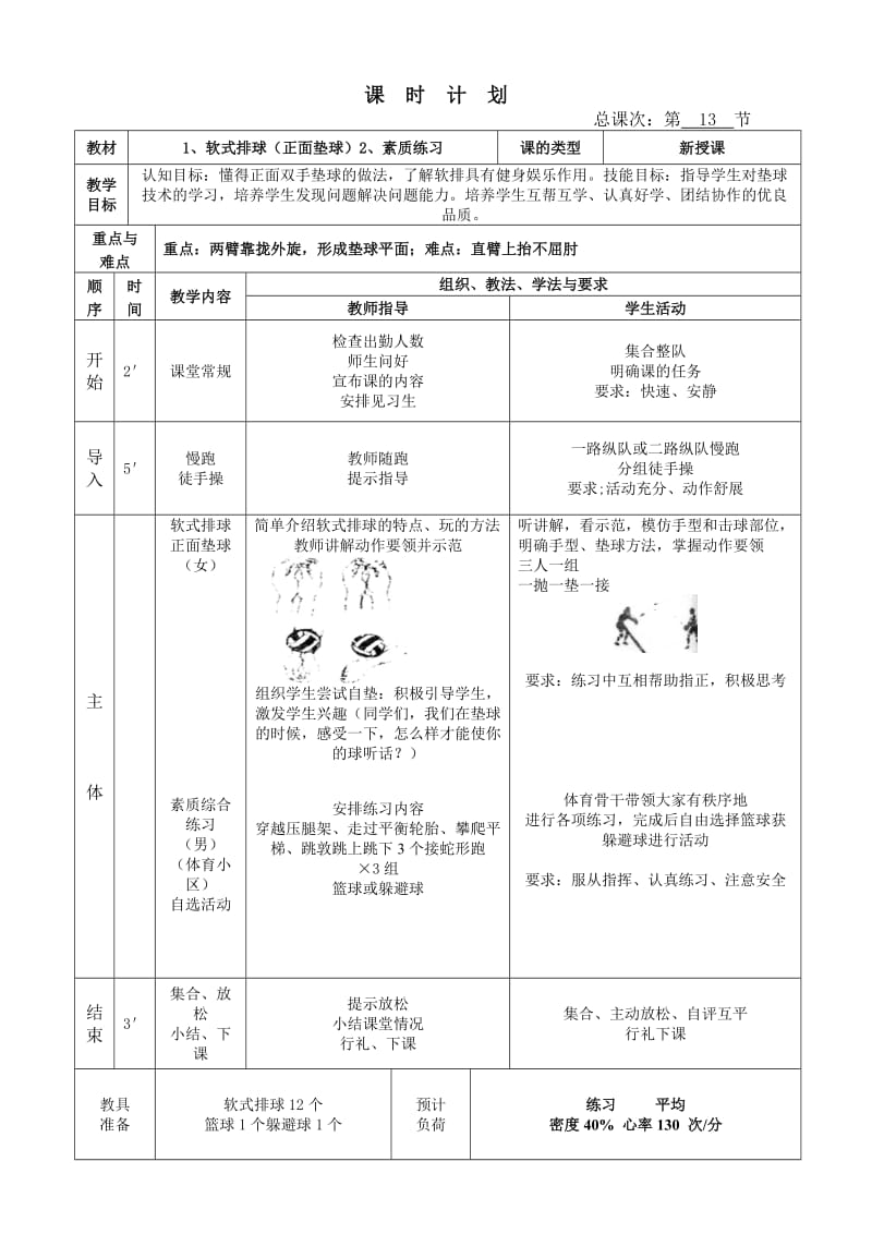 排球单元教学计划.doc_第2页