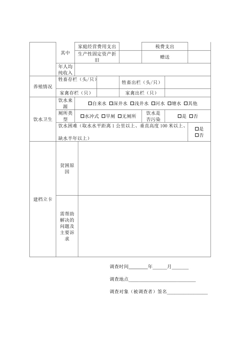 精准扶贫贫困户入户调查表.doc_第2页