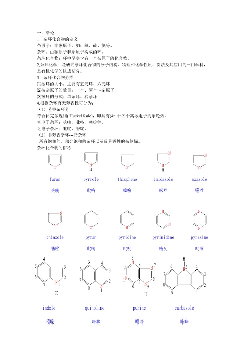 杂环总结.doc_第1页