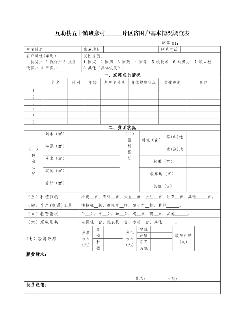 精准扶贫情况调查表.doc_第1页