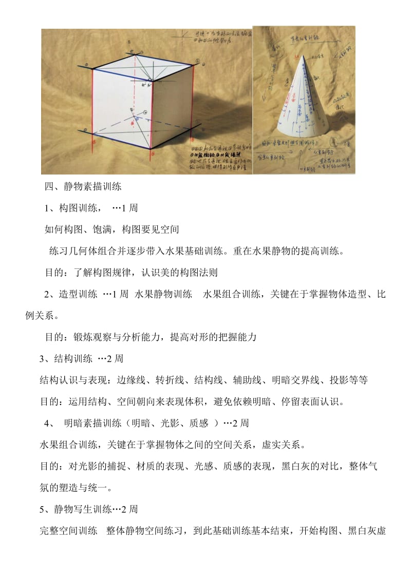 素描教学计划及课程安排.doc_第2页