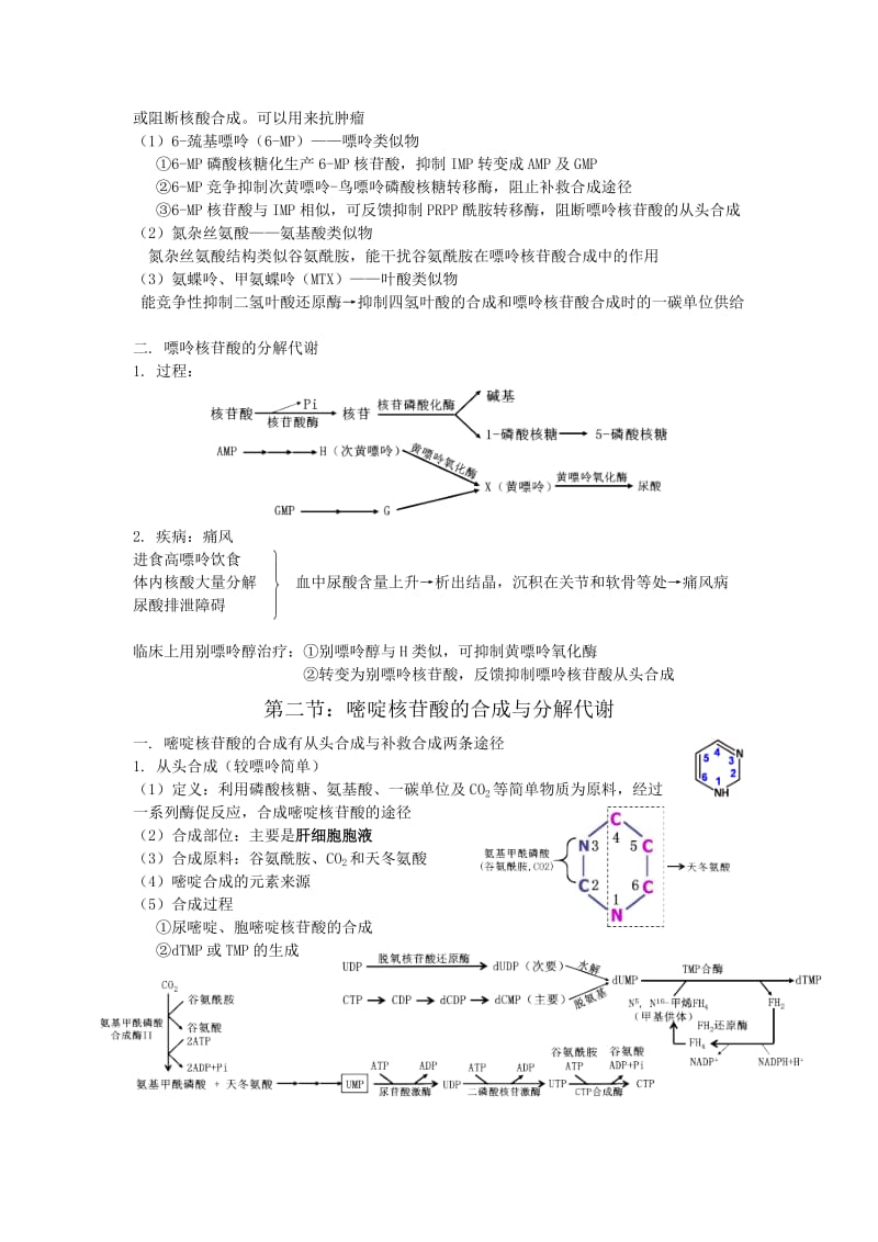 核苷酸代谢总结.doc_第3页