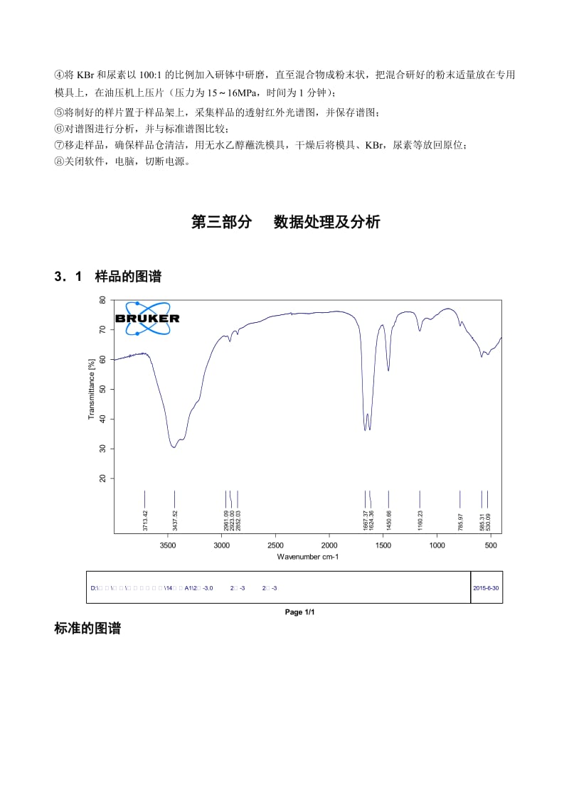 红外光谱(FTIR)实验报告.doc_第3页