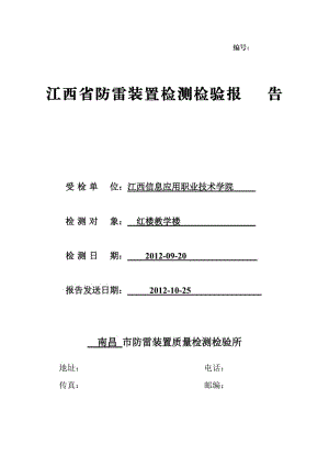 防雷检测报告表.doc