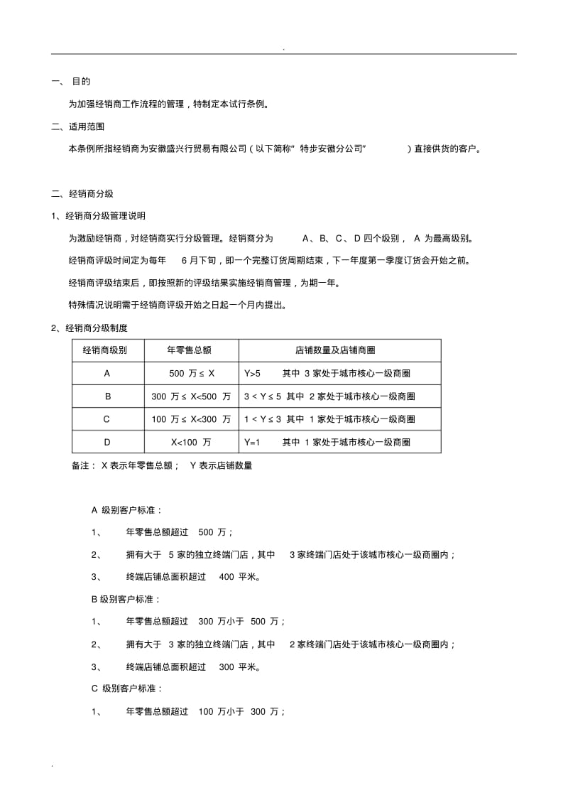 鞋服经销商分级管理制度(经典).pdf_第3页