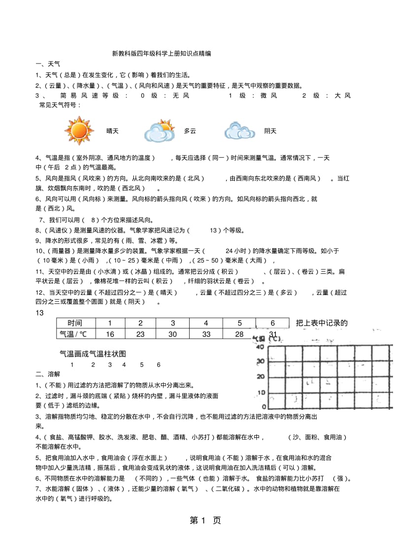 四年级上册科学素材知识点精编教科版.pdf_第1页