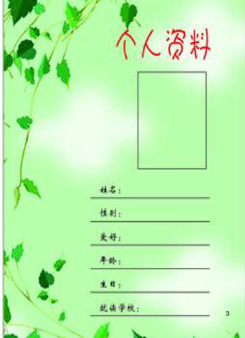 小学生成长记录档案课件.pdf_第3页