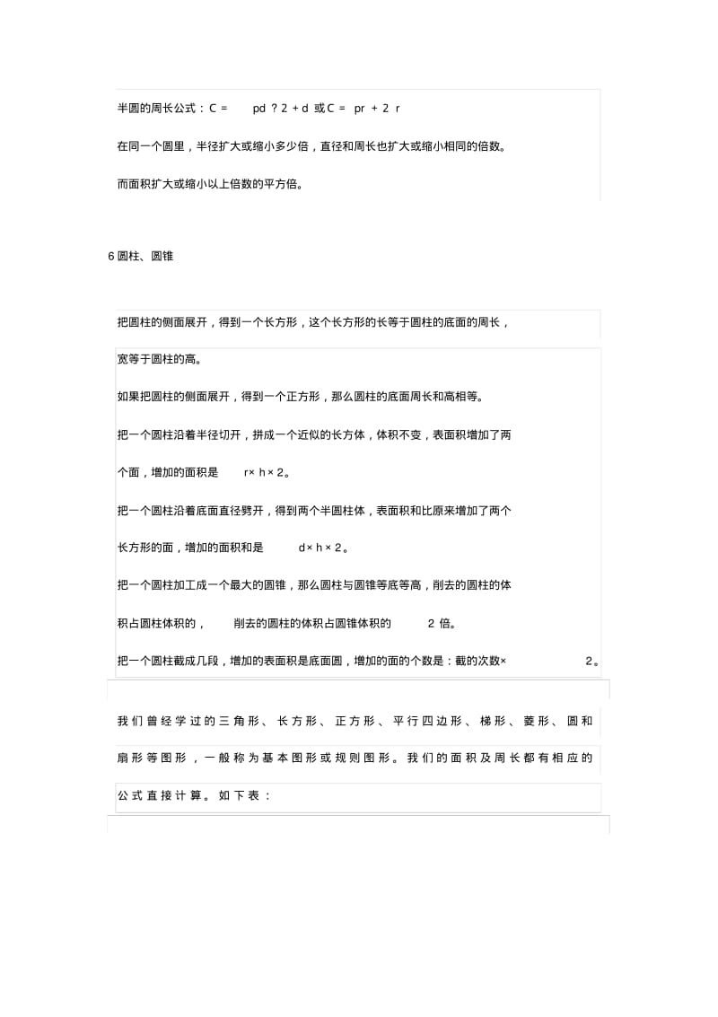 六年级数学小升初几何易错知识点汇总+图形求面积十大方法总结.pdf_第3页