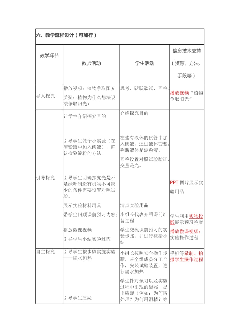 绿色植物是生物圈中有机物的制造者教学设计.doc_第3页