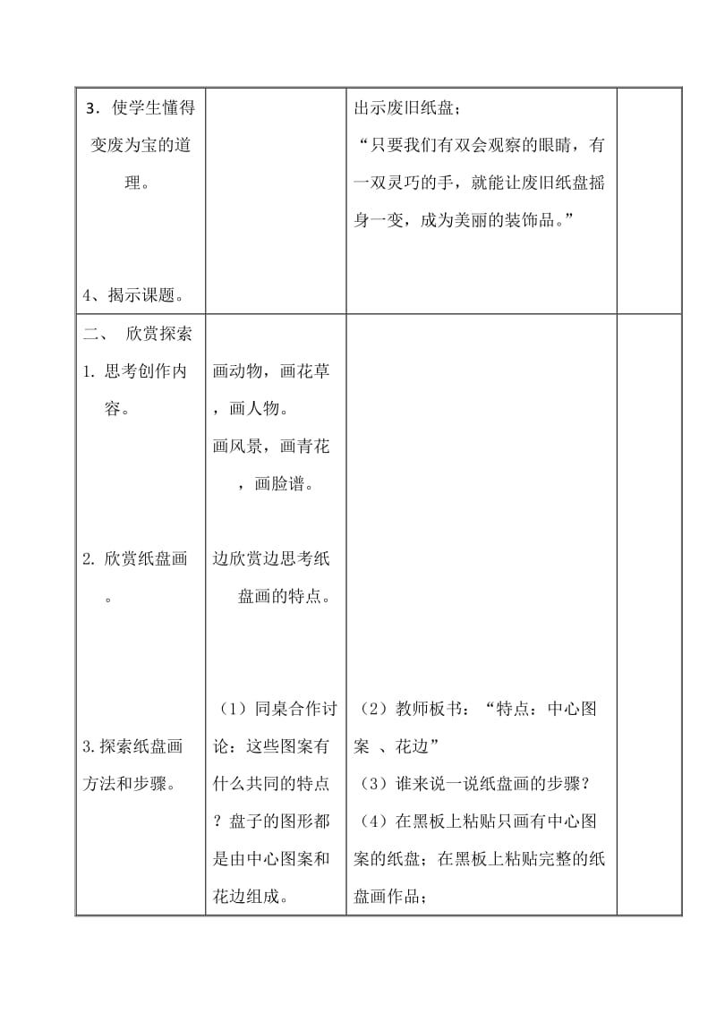 美丽的纸盘教学设计(周凤华).doc_第2页