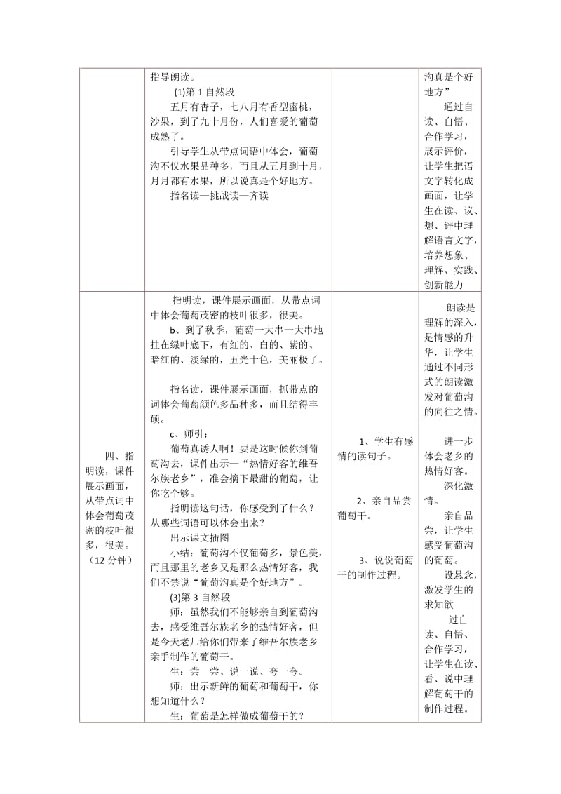 葡萄沟教学设计与反思.doc_第3页