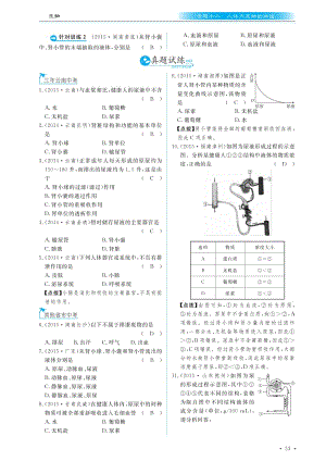 （云南专用）2016年中考生物总复习 第五部分 生物圈中的人 专题十二 人体内废物的排出真题试练及限时检测（pdf）.pdf