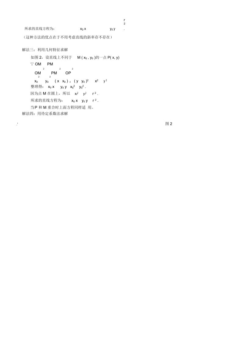 求圆的切线方程的几种方法.docx_第2页