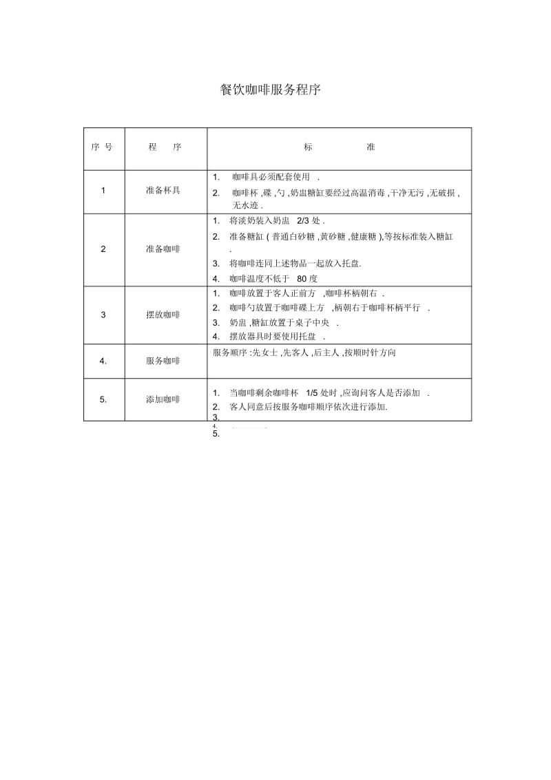 餐饮咖啡服务程序.docx_第1页