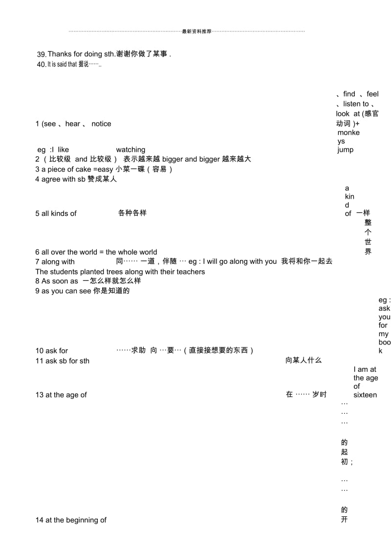 中考英语短语句型大全.docx_第3页