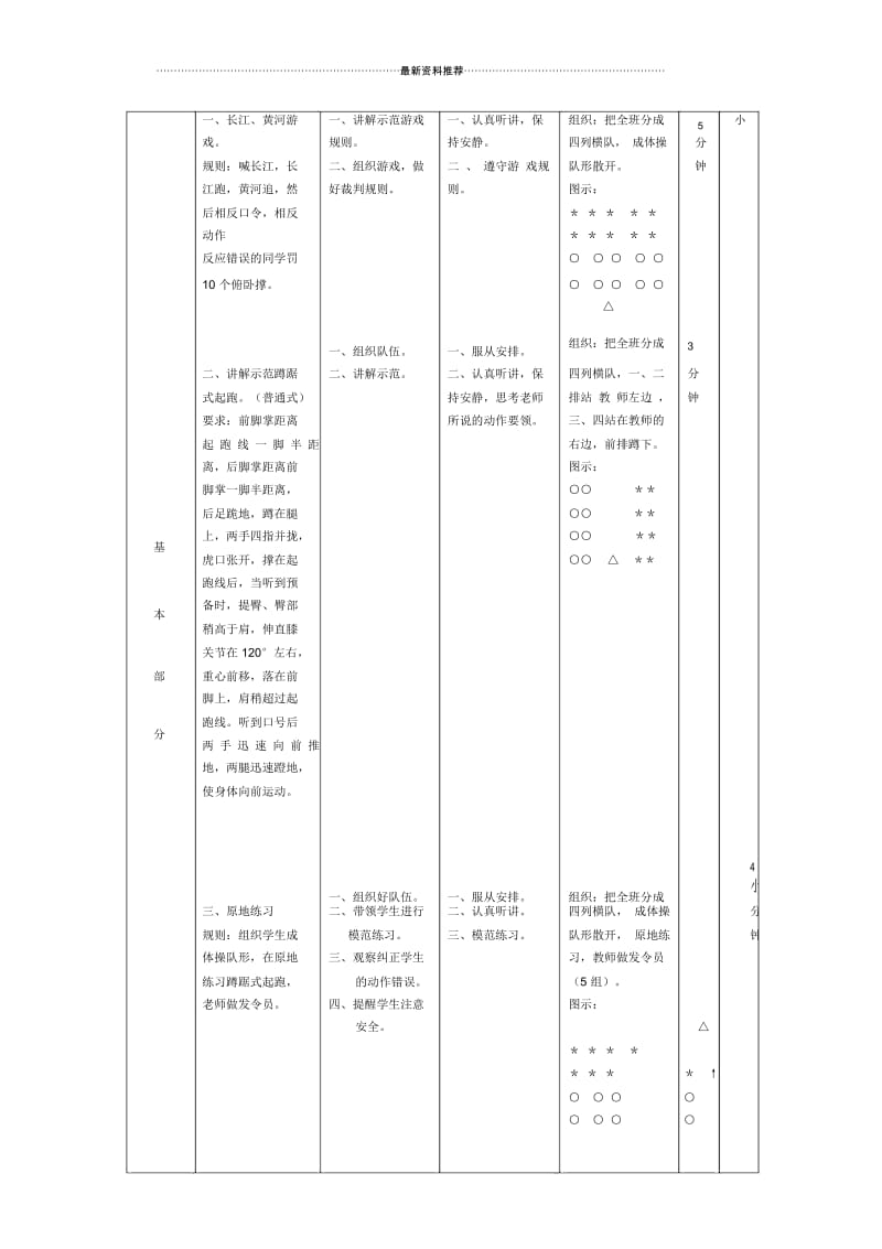 初中体育-蹲踞式起跑教案公开课.docx_第3页