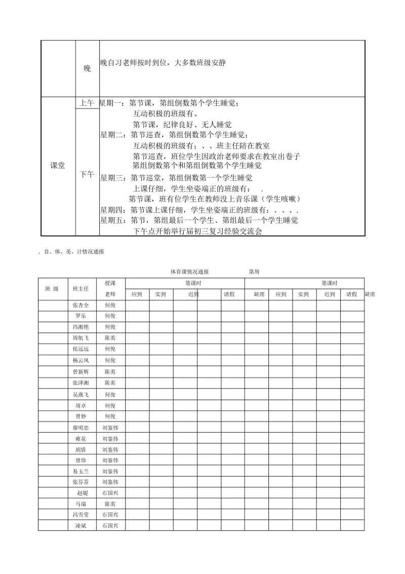 初中教务处第9周工作报表.docx_第2页