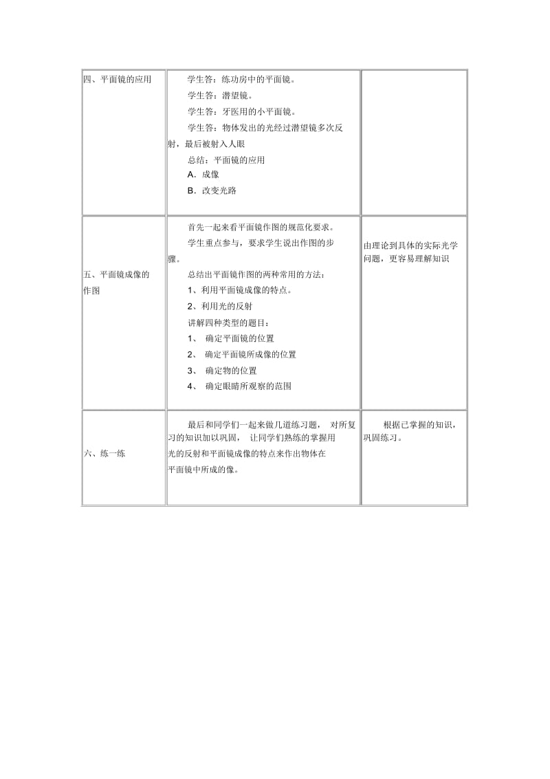 平面镜成像与作图教案.docx_第3页