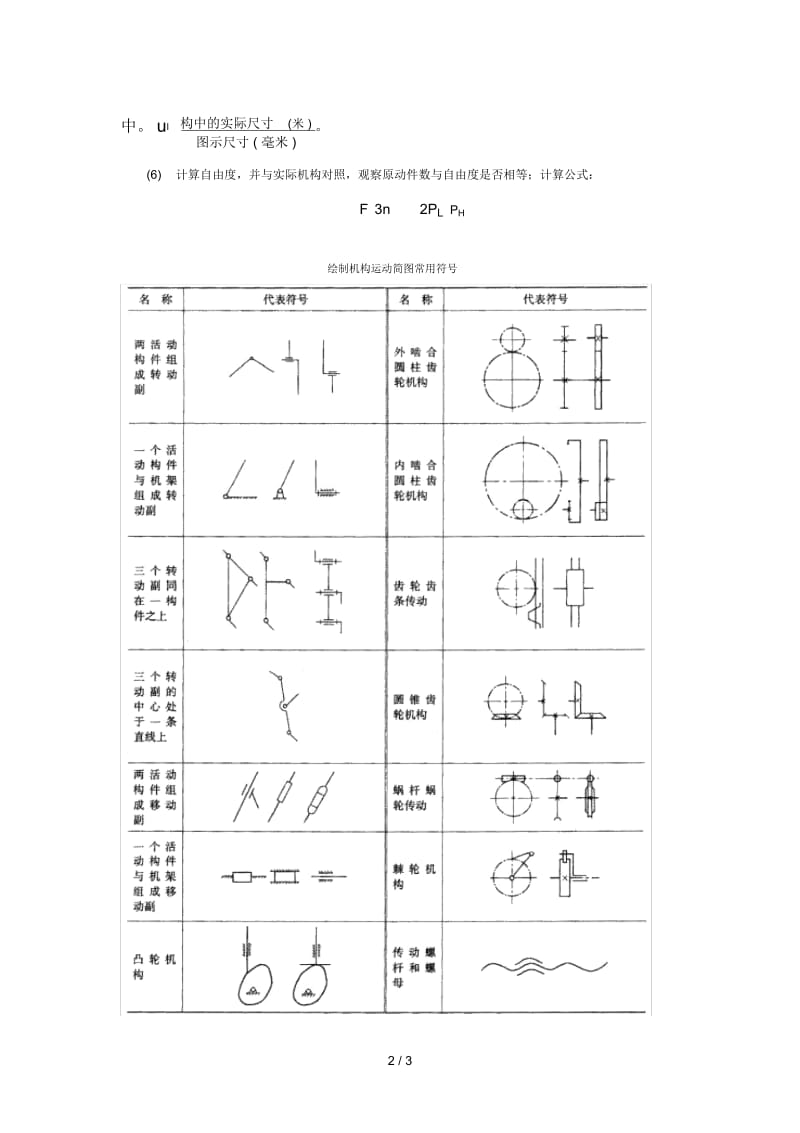 实验1典型机械运动方案展示与分析及机构运动简图测绘.docx_第3页