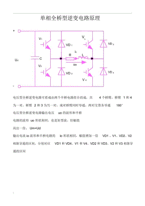 单相全桥逆变电路原理.docx