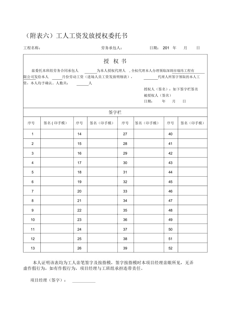 【5】工人工资发放授权委托书.docx_第1页