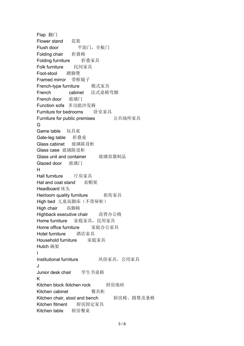 家具英语-家具种类.docx_第3页