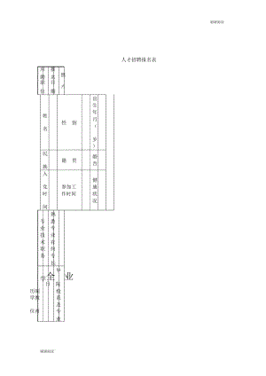 人才招聘报名表.docx