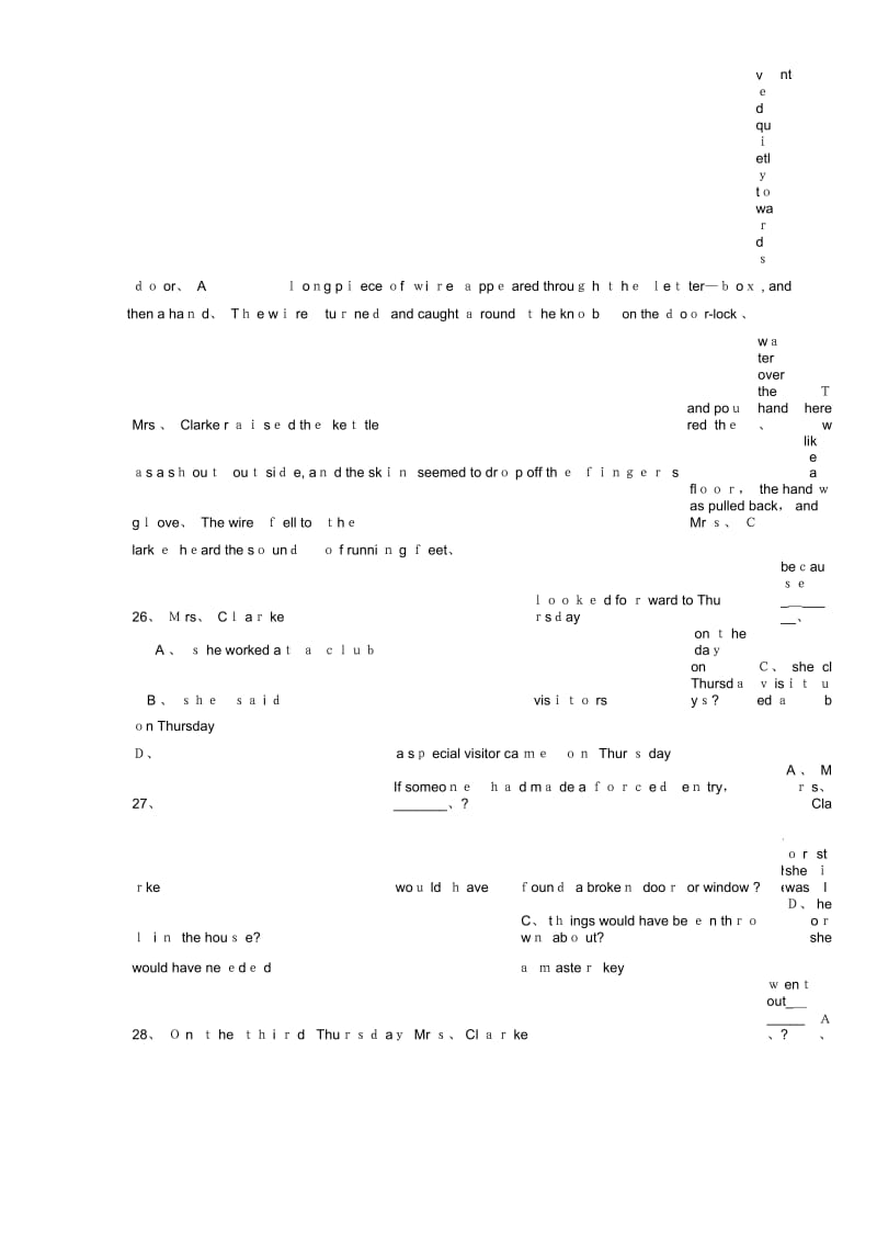 大学英语四级阅读理解试题及答案(四).docx_第2页