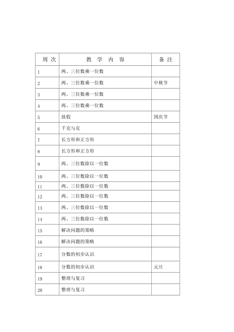 苏教版三年级数学上册教学计划1.doc_第3页