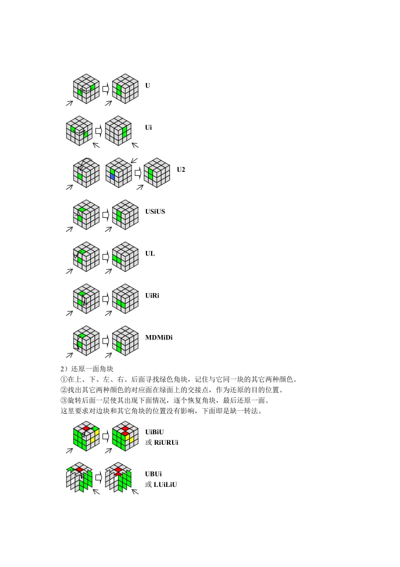 魔方全解(比较简单的几种解法).doc_第3页