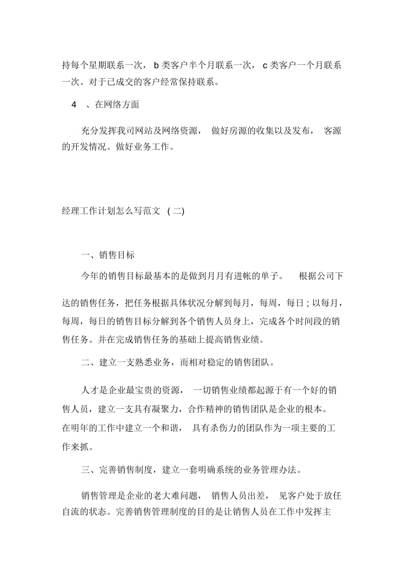 经理工作计划怎么写范文.docx_第2页