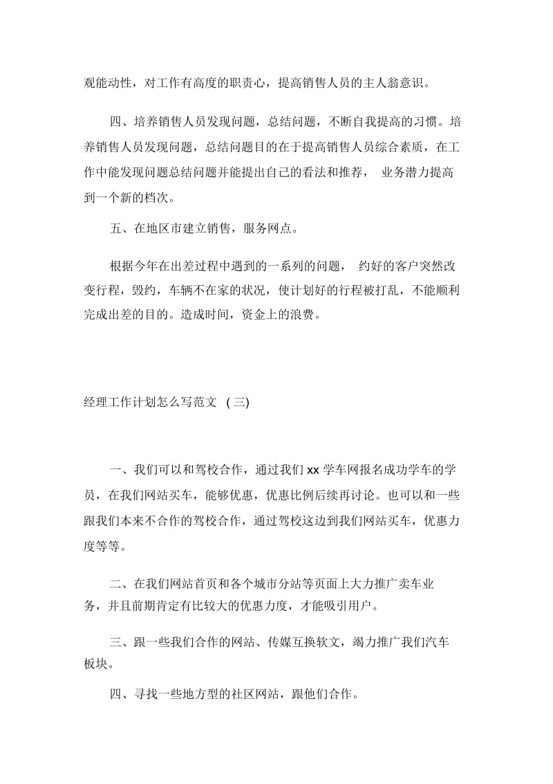 经理工作计划怎么写范文.docx_第3页