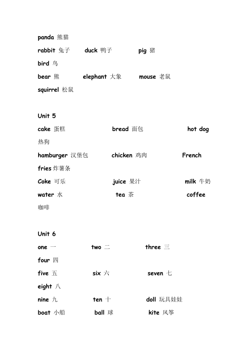 PEP英语三年级(上册)三会单词.doc_第2页