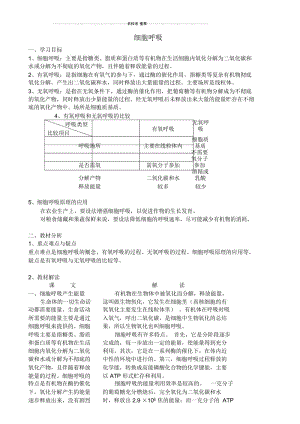 苏教版高中生物必修1细胞呼吸1.docx