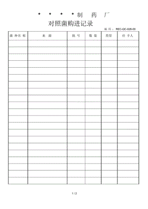 制药厂生产GMP文件13.docx