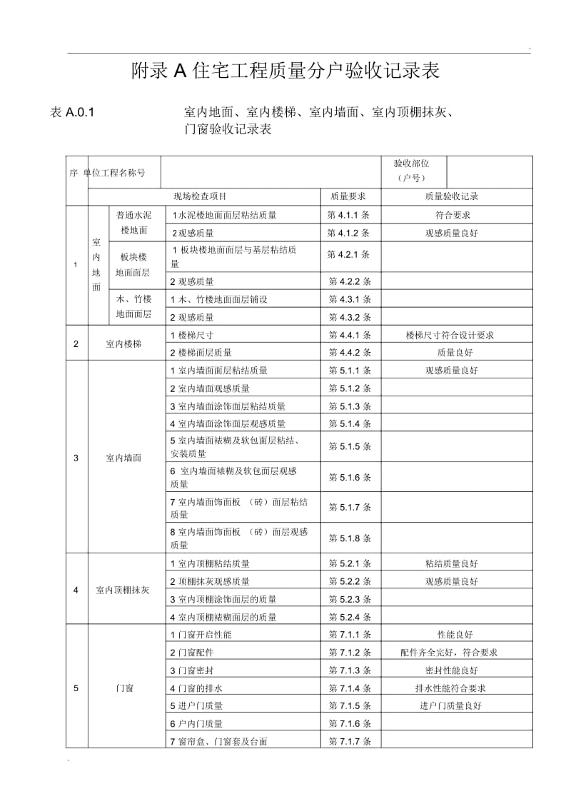 江苏省新分户验收表格.docx_第1页