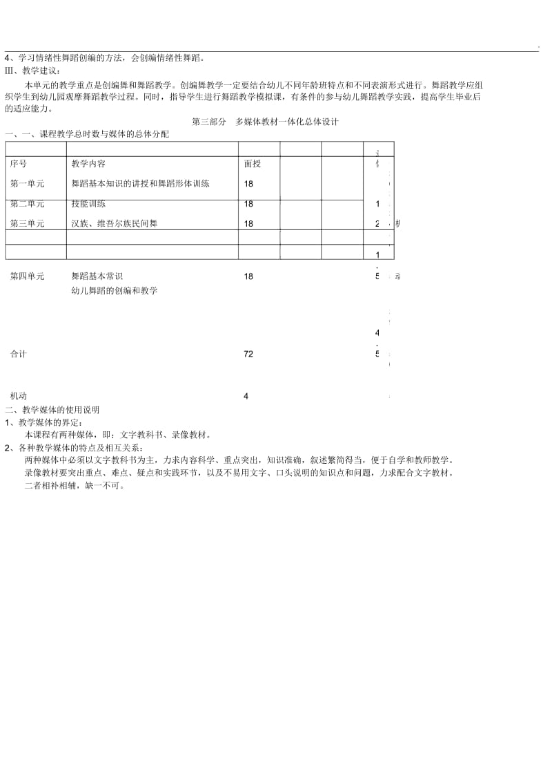 舞蹈课程教学大纲(2).docx_第3页