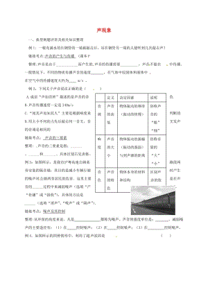 中考物理声复习学案无答案.doc