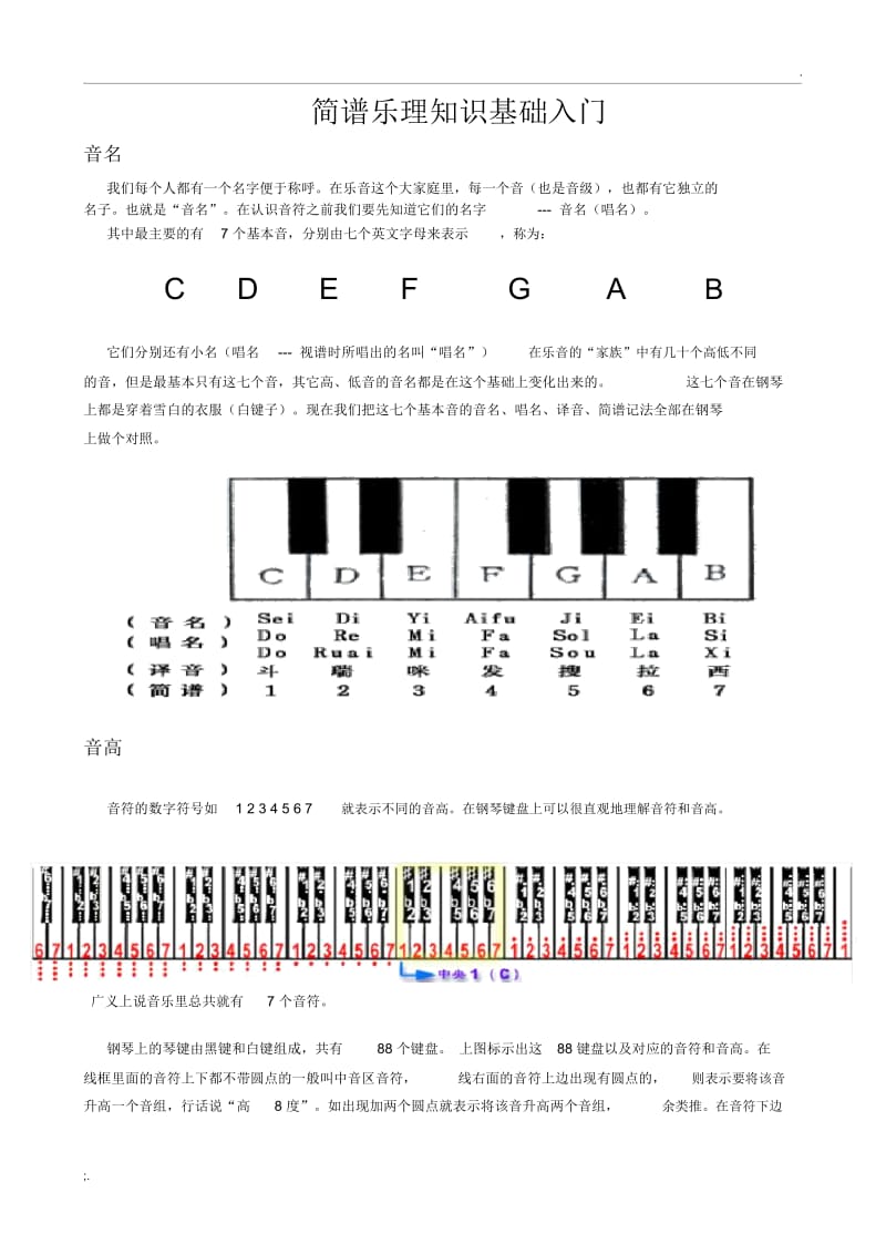 简谱乐理入门.docx_第1页