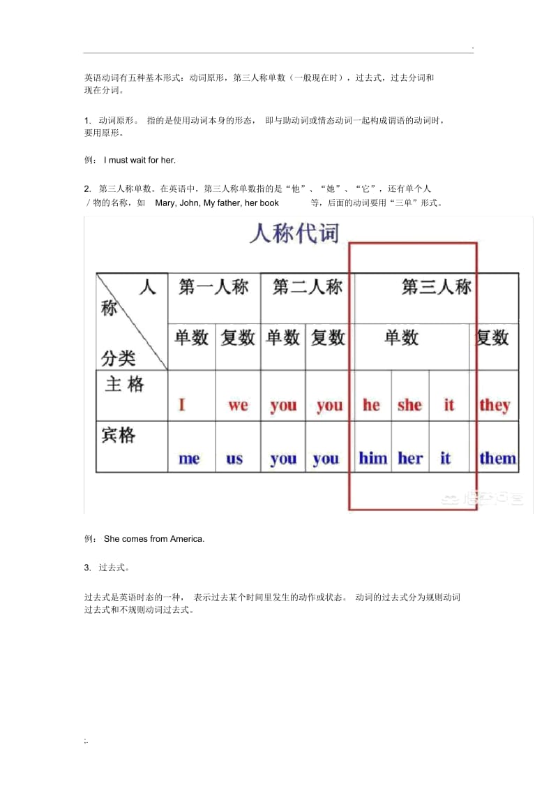 英语动词有五种基本形式和八大时态.docx_第1页