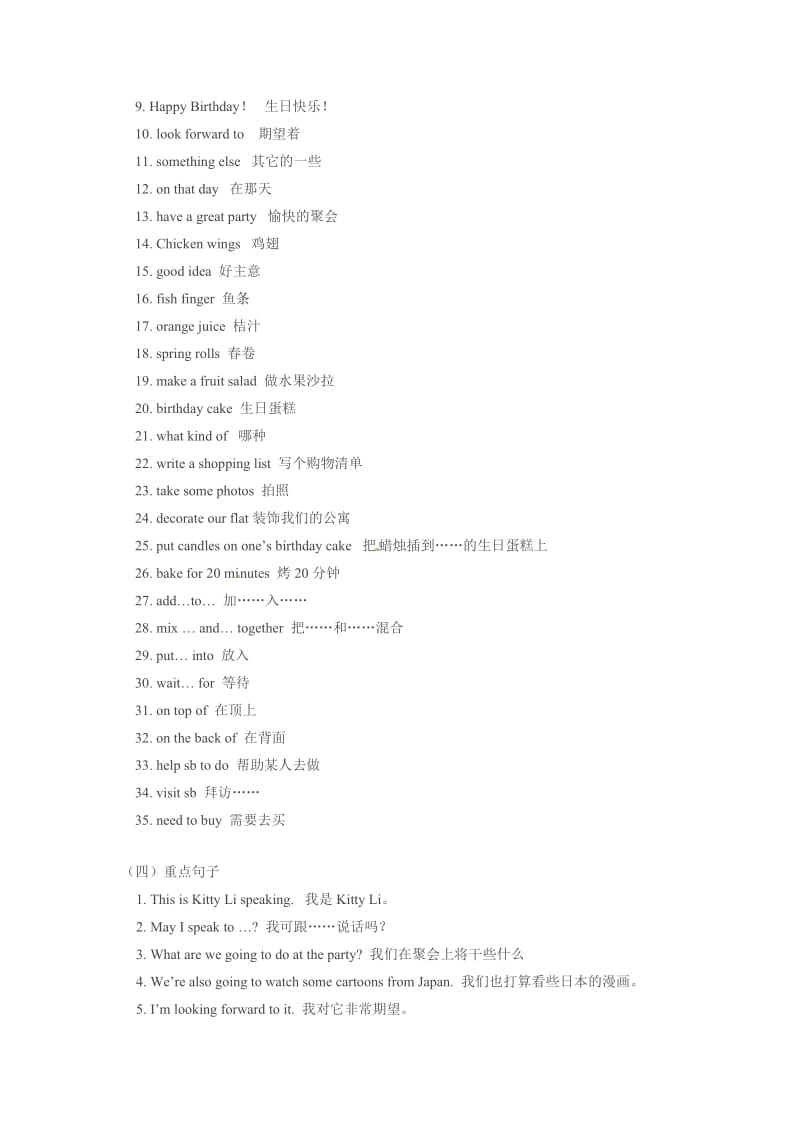 牛津上海版英语七下Module1Unit1Asurprisebirthdaypartyword重难点讲解.doc_第2页