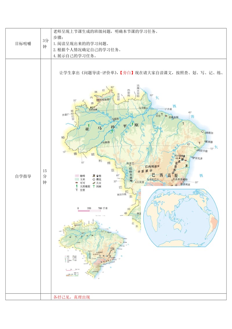 七年级地理下册9_2巴西导学案2新版新人教版.doc_第2页