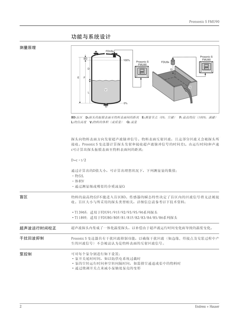 FMU90超声波液位计(E+H).pdf_第2页