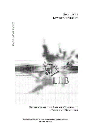 Contract Law Casebook2 ( 英国合同法).pdf