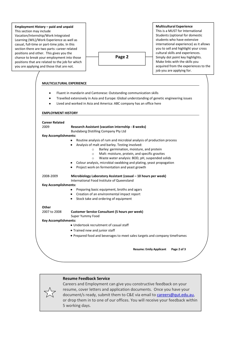 澳洲昆士兰理工大的英文简历写作指导.pdf_第3页