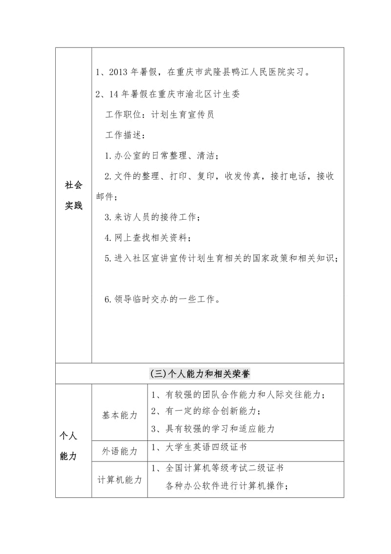 个人简历医药代表、销售.doc_第2页