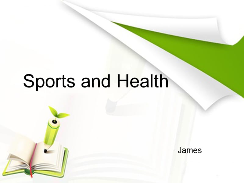 sports and health 运动与健康英文PPT.ppt_第1页